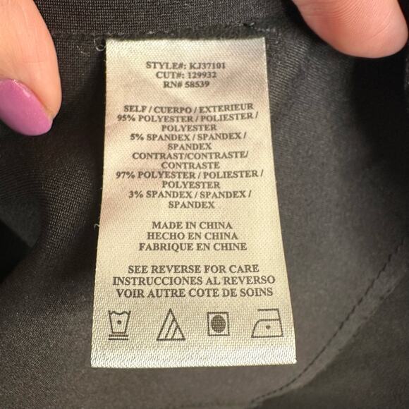 Kut from the Kloth Womens size M Faux Suede Boho Jacee Draped Moto Jacket Black - Picture 10 of 11